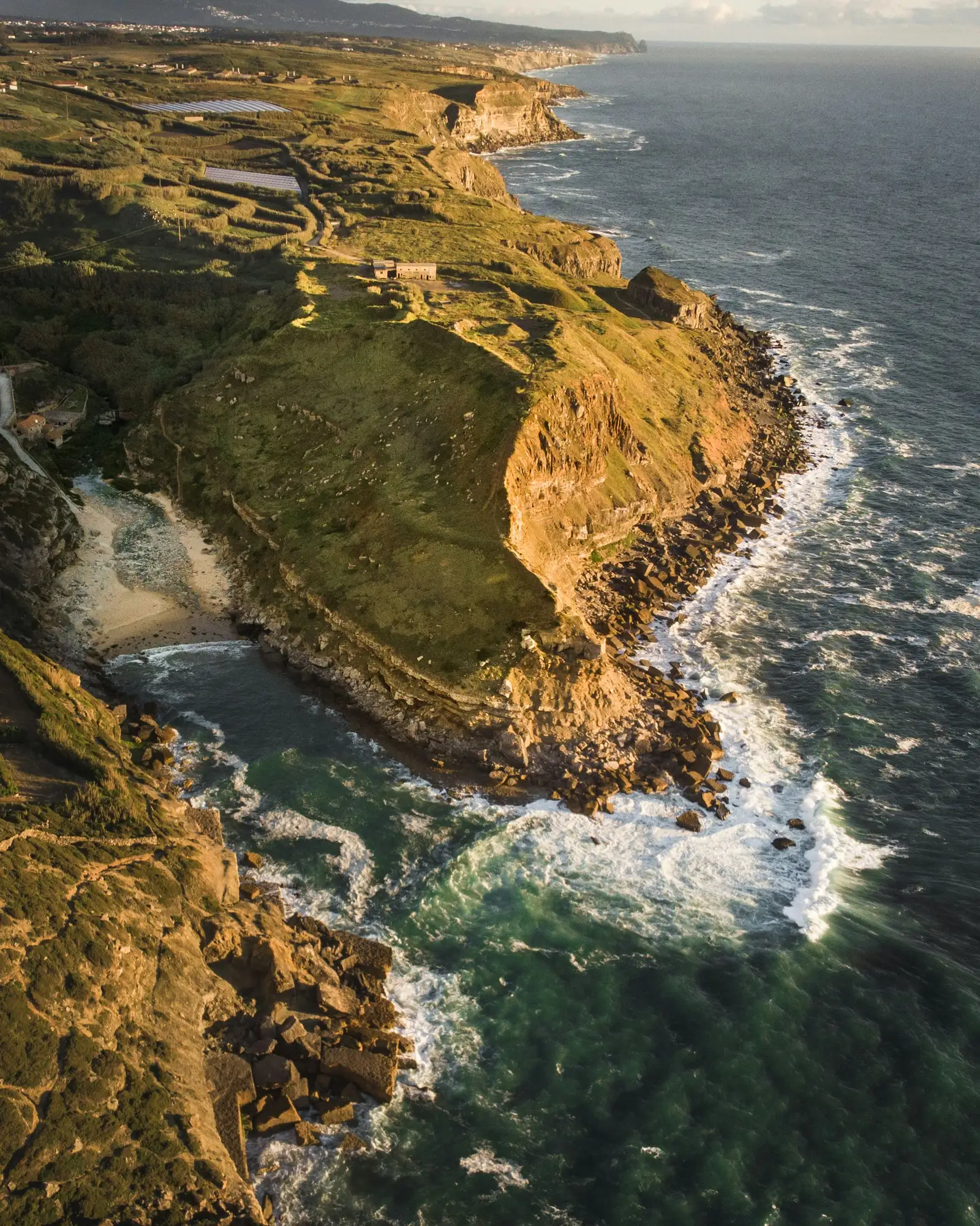 Aerial view of the Punta Ánima headland and coastline
